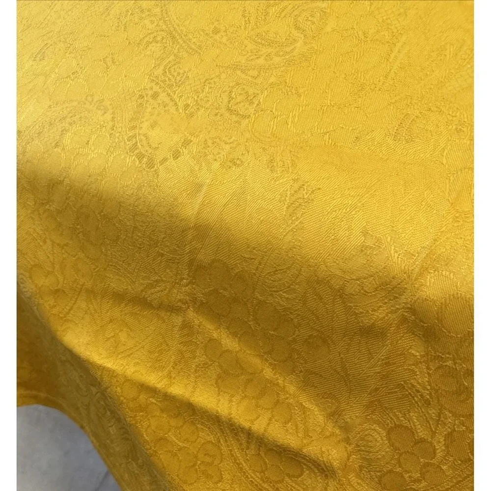 Vtg Italian Jacquard Tablecloth Tessitura Toscana Telerie Tuscan Villa Paisley